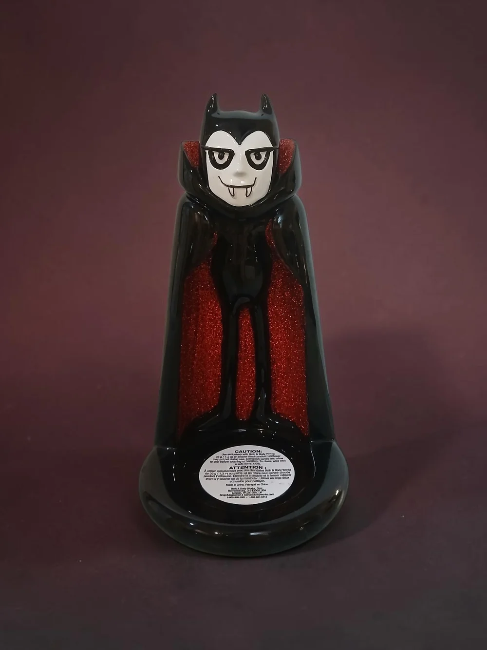 Black and Red Vampire Mini Candle Holder